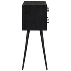 Mesa consola con cajones teca maciza reciclada 116x30x76 cm