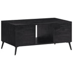 Mesa de centro teca reciclada maciza 90x50x41 cm