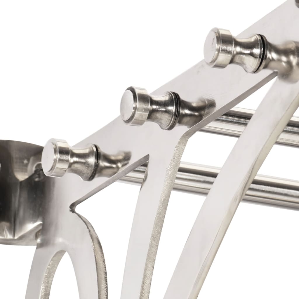 Soporte de equipaje con perchas y espejo de pared aluminio