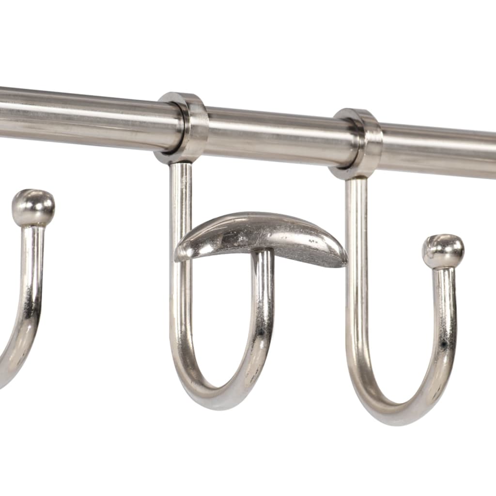 Soporte de equipaje con perchas y espejo de pared aluminio