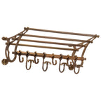 Soporte de equipaje con perchas de pared aluminio