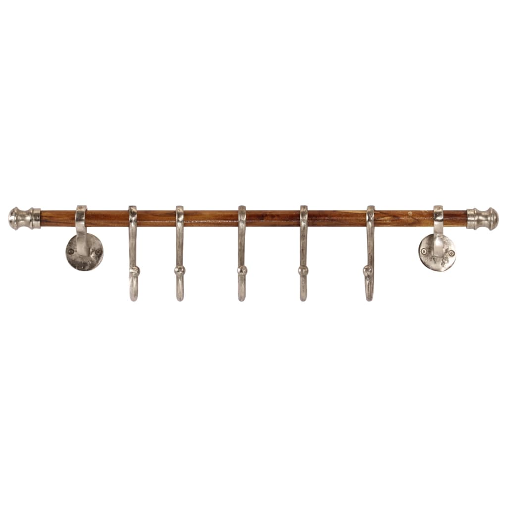 Perchero de pared aluminio 75x15 cm