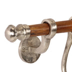 Perchero de pared aluminio 75x15 cm