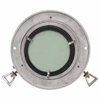 Espejo de ojo de buey de pared aluminio y vidrio Ø23 cm