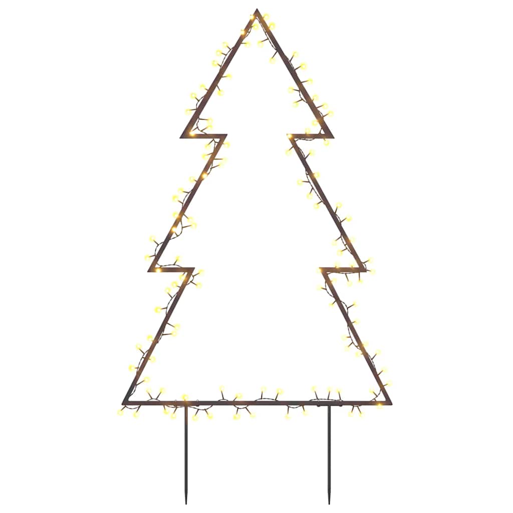 Árbol de Navidad luces decorativas con estacas 115 LED 90 cm
