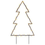 Árbol de Navidad luces decorativas con estacas 115 LED 90 cm