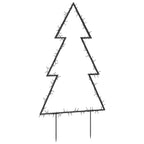 Árbol de Navidad luces decorativas con estacas 115 LED 90 cm