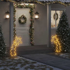Árbol de Navidad luces decorativas con estacas 115 LED 90 cm