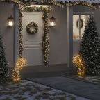 Árbol de Navidad luces decorativas con estacas 115 LED 90 cm