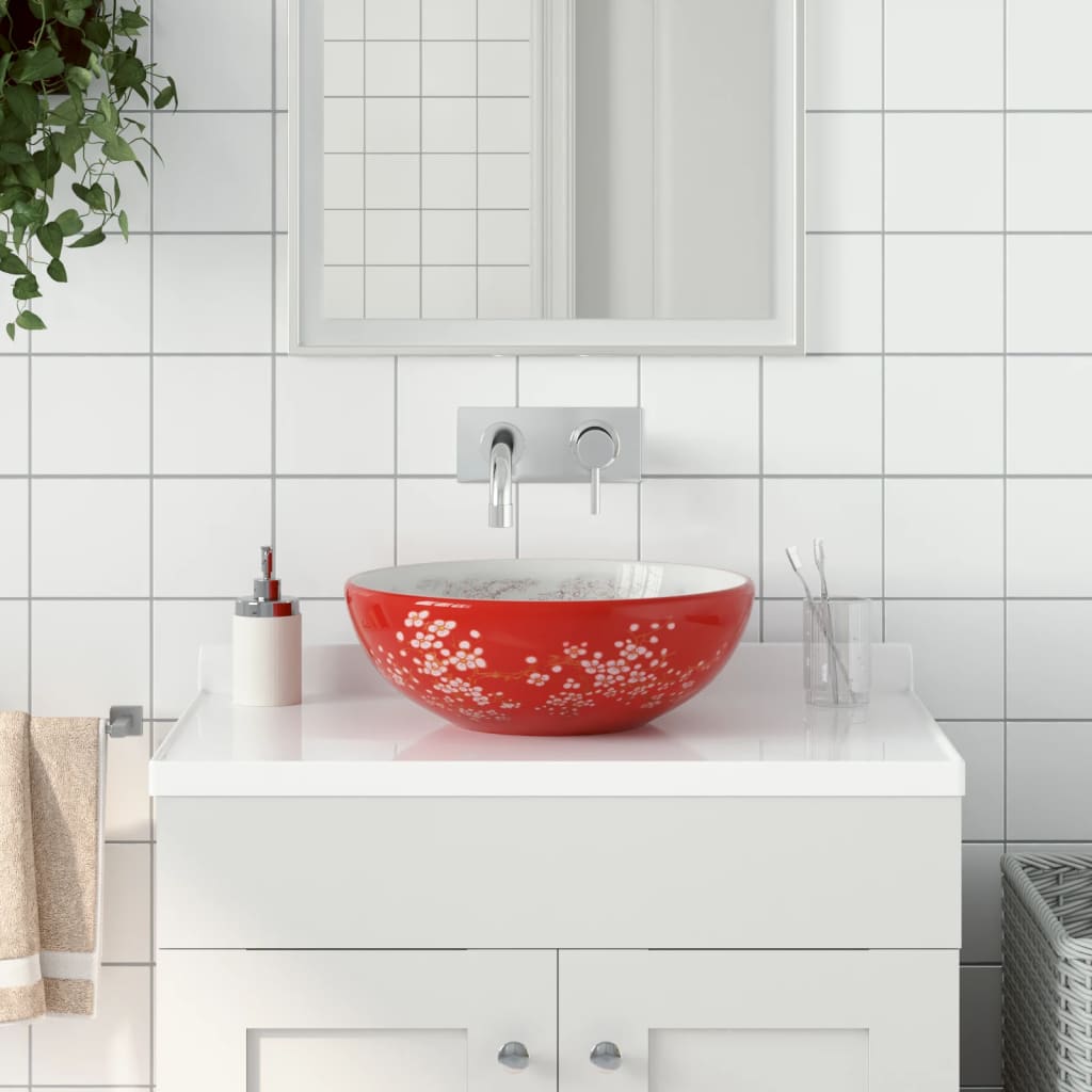 Lavabo de encimera ovalado cerámica negro azul 56,5x36,5x13,5cm