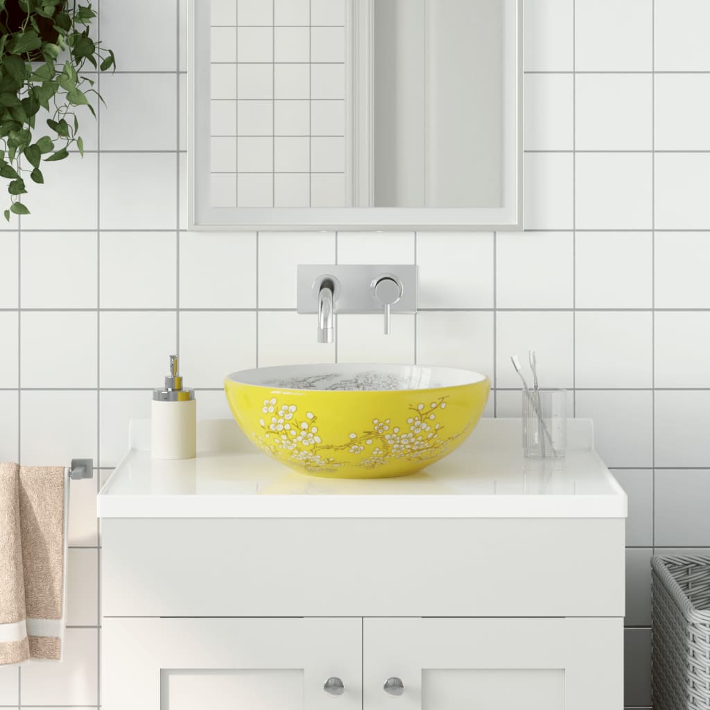 Lavabo de encimera ovalado cerámica negro azul 56,5x36,5x13,5cm