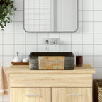 Lavabo de encimera ovalado cerámica negro azul 56,5x36,5x13,5cm