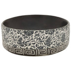 Lavabo de encimera ovalado cerámica negro azul 56,5x36,5x13,5cm