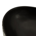 Lavabo de encimera ovalado cerámica negro azul 56,5x36,5x13,5cm