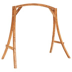 Columpio con cojín madera maciza abeto con acabado de teca