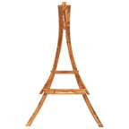 Columpio con cojín madera maciza abeto con acabado de teca