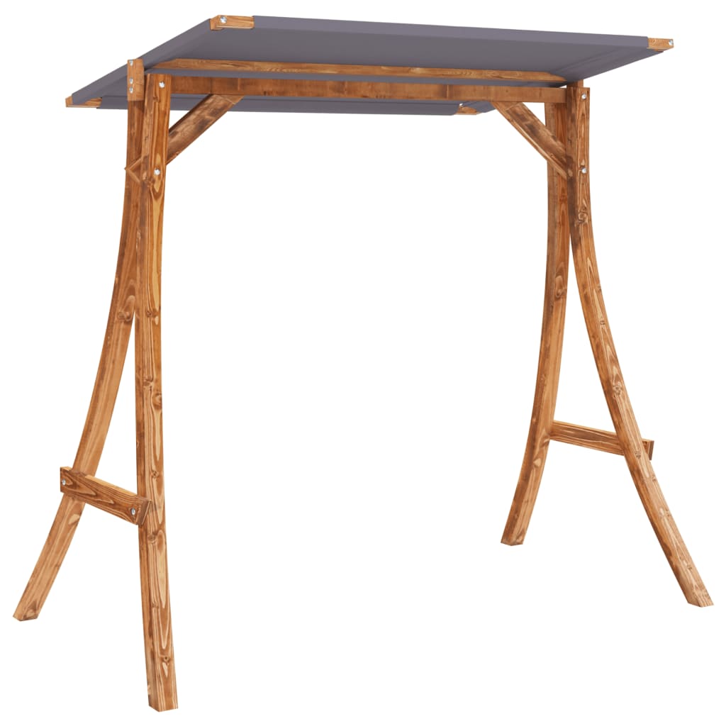 Banco columpio con toldo madera maciza abeto con acabado teca