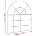 Espejo de pared arco de hierro negro 100x110 cm