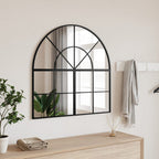 Espejo de pared arco de hierro negro 100x110 cm