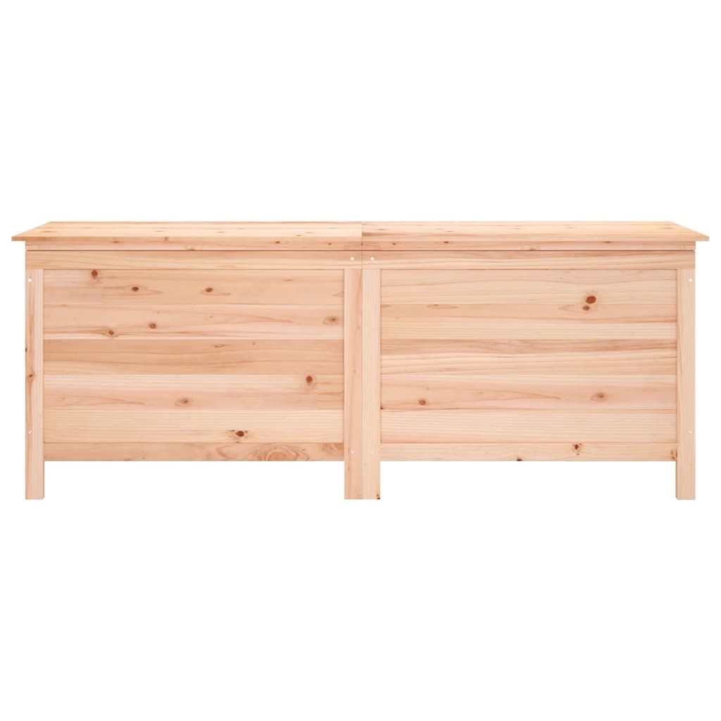 Arcón de jardín madera maciza abeto 150x50x56,5 cm