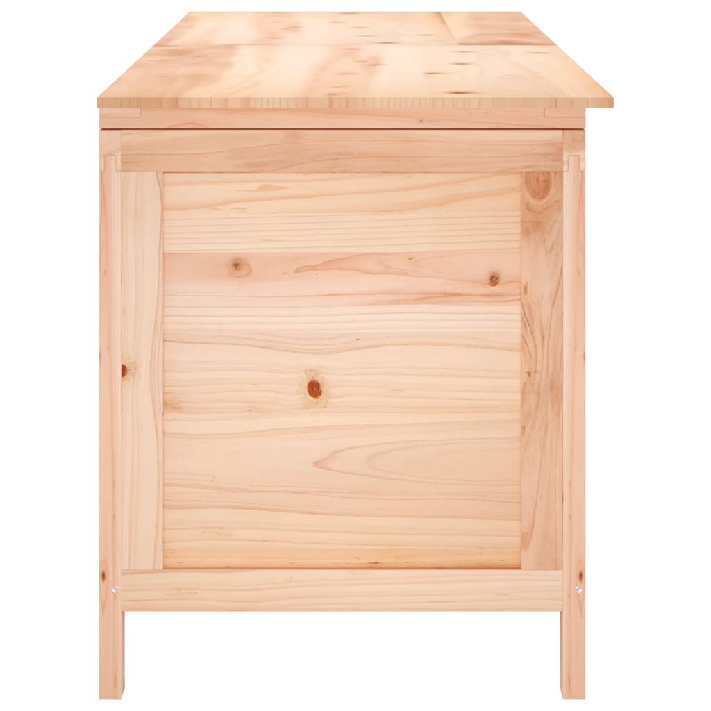 Arcón de jardín madera maciza abeto 150x50x56,5 cm