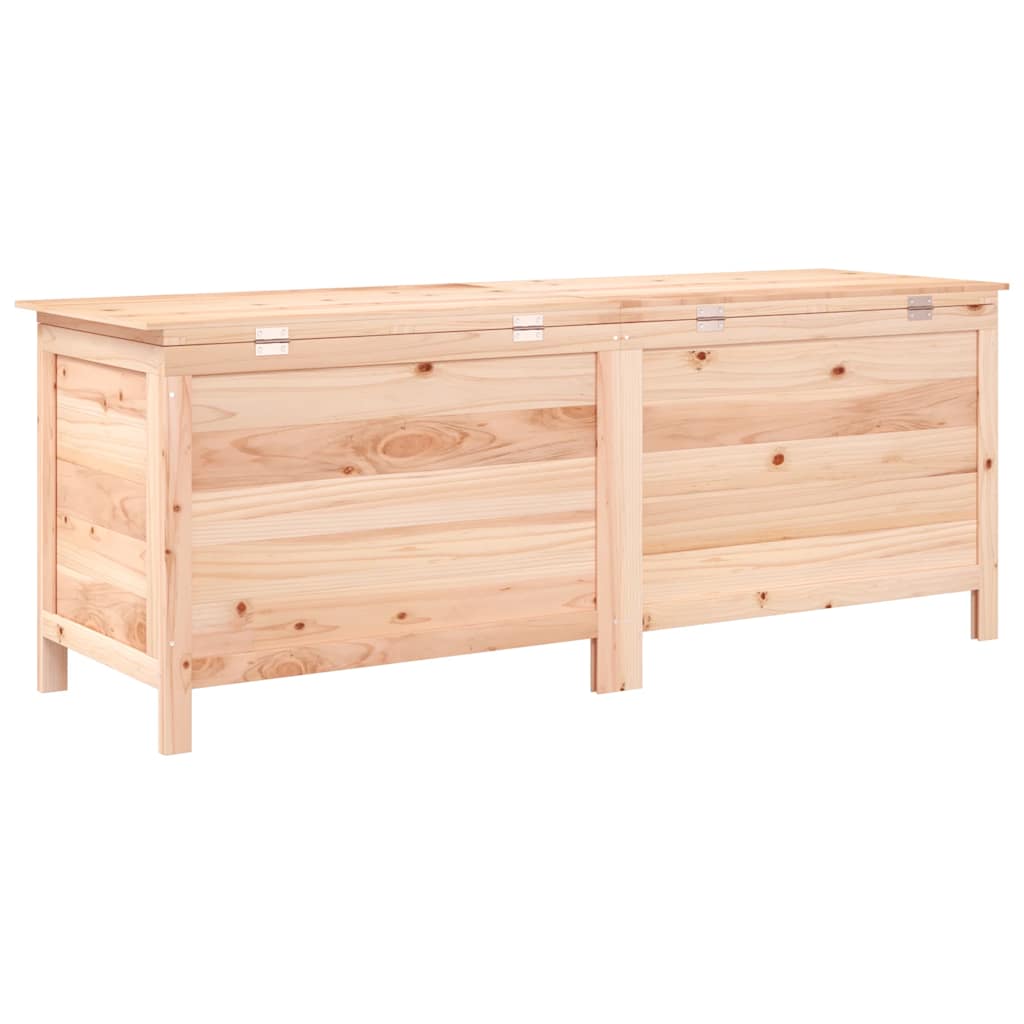 Arcón de jardín madera maciza abeto 150x50x56,5 cm
