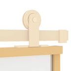 Puerta corredera dorada de vidrio ESG esmerilado y aluminio