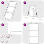 Puerta corredera dorada de vidrio ESG esmerilado y aluminio