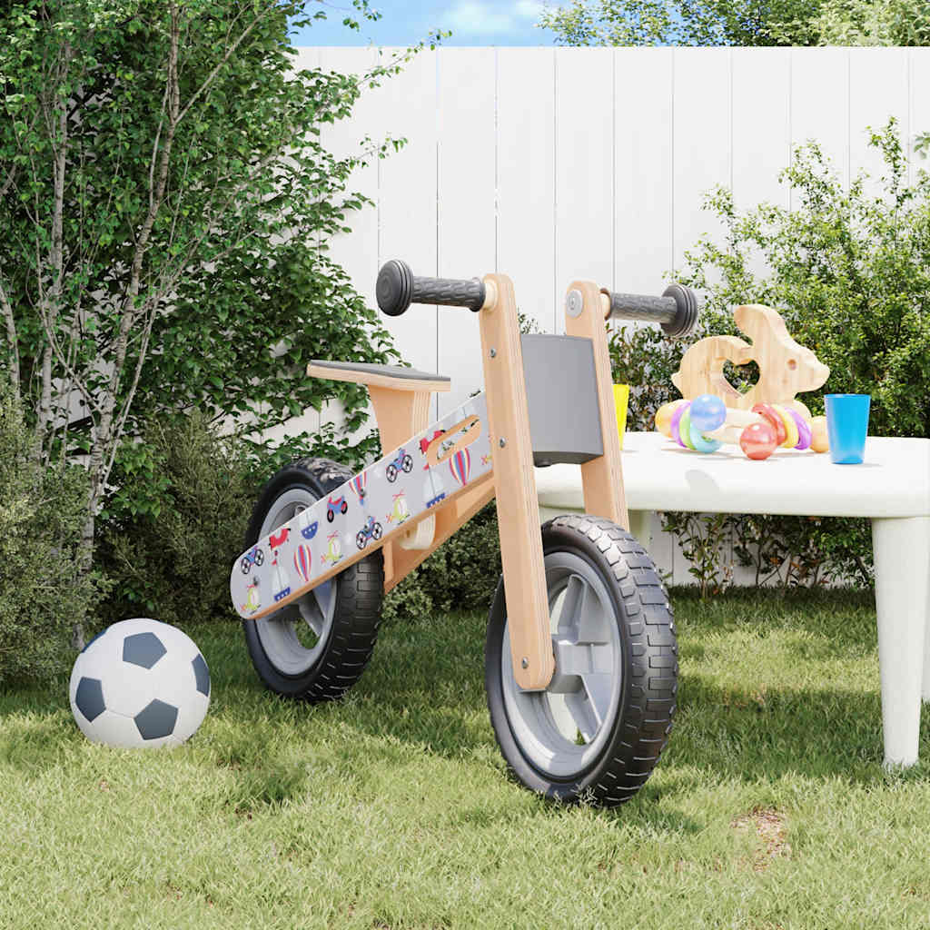 Bicicleta de equilibrio para niños estampado azul