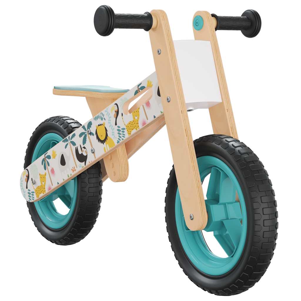 Bicicleta de equilibrio para niños estampado azul