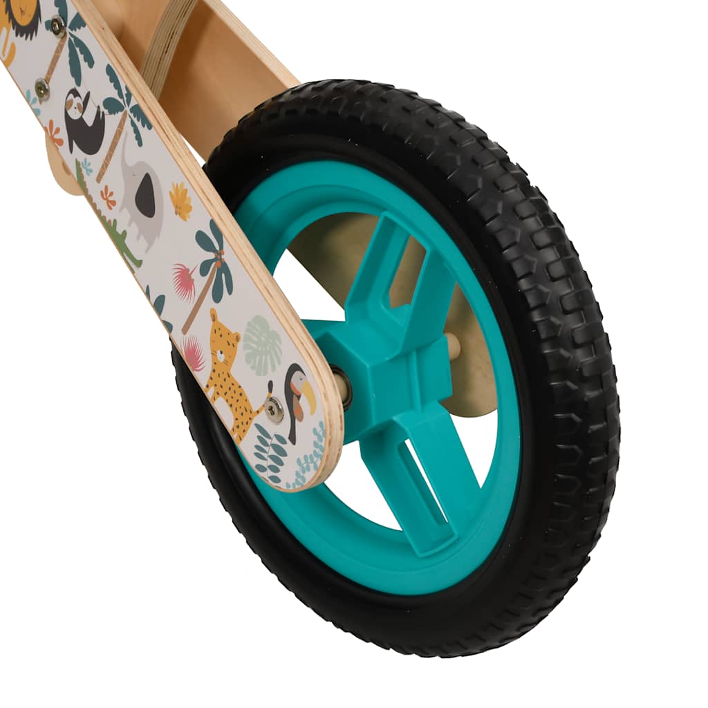 Bicicleta de equilibrio para niños estampado azul