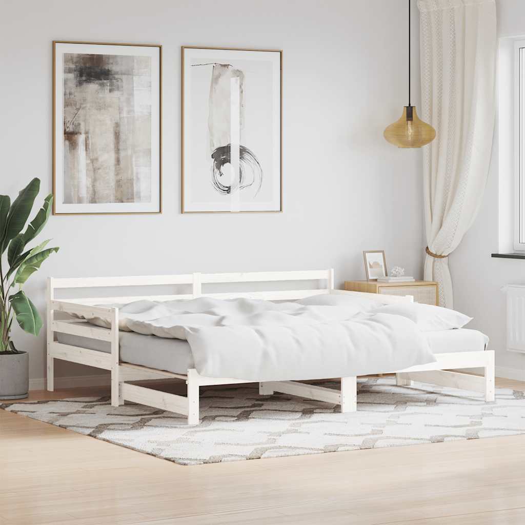 Sofá cama nido con colchón terciopelo verde oscuro 90x200 cm