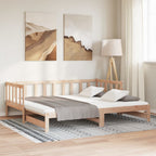 Sofá cama nido madera maciza de pino 90x200 cm