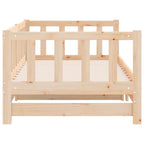 Sofá cama nido madera maciza de pino 90x200 cm