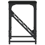 Zapatero de madera de ingeniería negro 60x30x45 cm