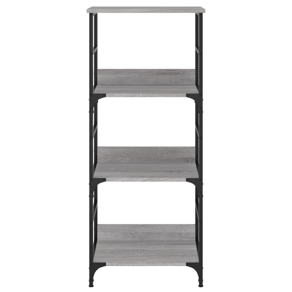 Estantería de madera de ingeniería gris Sonoma 50x33x117,5 cm
