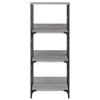 Estantería de madera de ingeniería gris Sonoma 50x33x117,5 cm