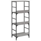 Estantería de madera de ingeniería gris Sonoma 50x33x117,5 cm
