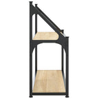 Estante de pared de 2 niveles roble Sonoma 60x21x51 cm madera de ingeniería