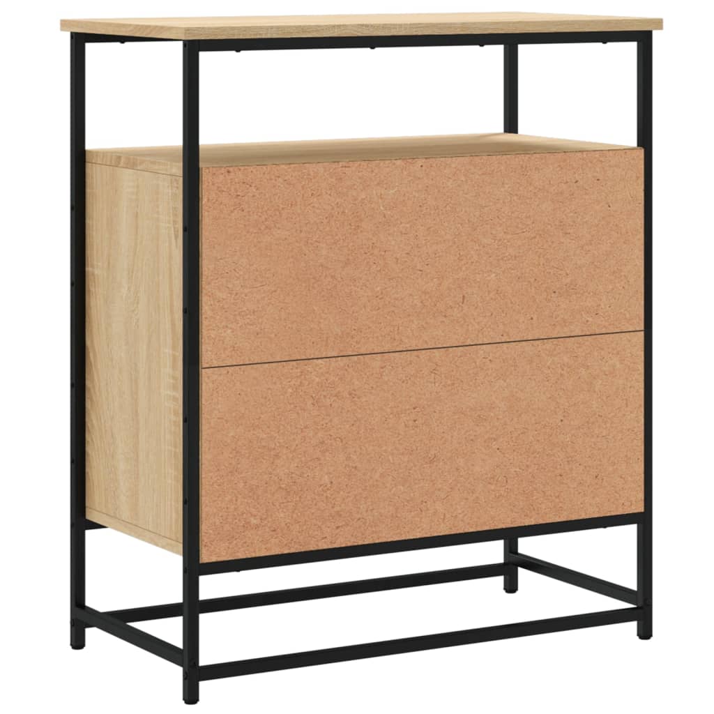 Aparador Roble Sonoma 69x35x80 cm Madera de ingeniería