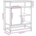 Aparador Roble Sonoma 69x35x80 cm Madera de ingeniería