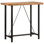 Mesa alta de bar madera maciza reciclada 60x55x110 cm