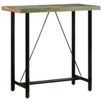 Mesa alta de bar madera maciza reciclada 60x55x110 cm