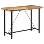 Mesa alta de bar madera maciza reciclada 60x55x110 cm