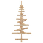 | Árbol de Navidad de madera | Marrón 90 cm Madera maciza de pino