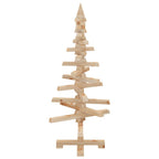 | Árbol de Navidad de madera | Marrón 90 cm Madera maciza de pino