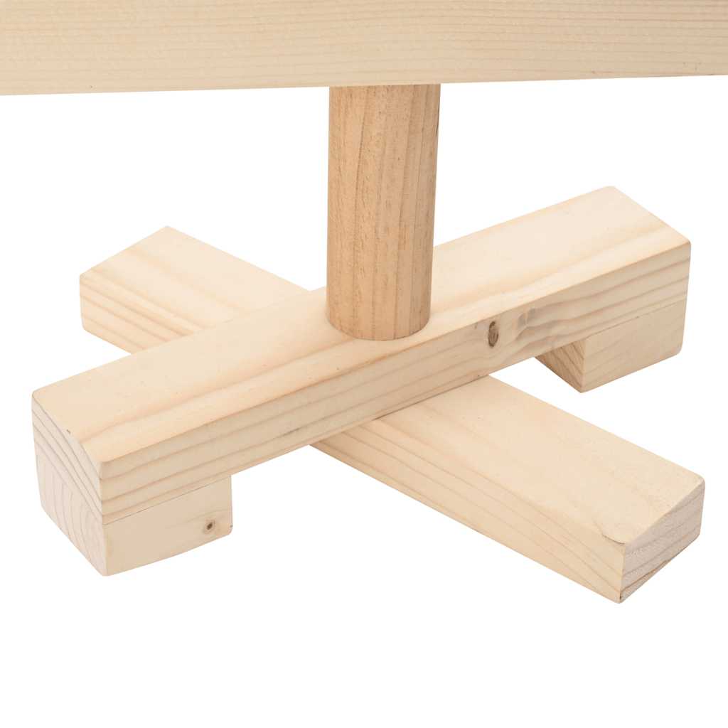 | Árbol de Navidad de madera | Marrón 90 cm Madera maciza de pino