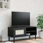Mueble de TV de madera maciza 120x30x40 cm
