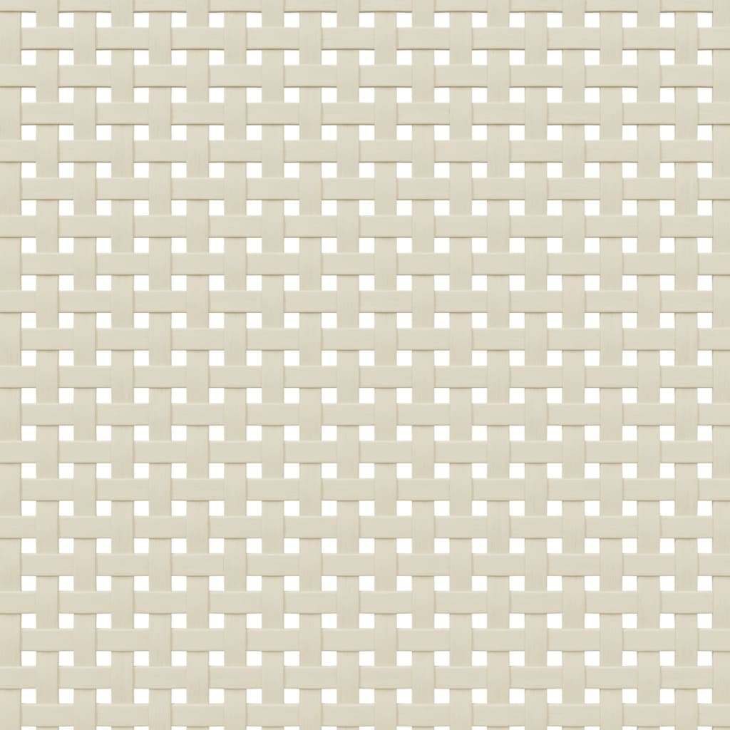 Mesa de centro SENJA aspecto ratán madera blanco 100x55x33 cm