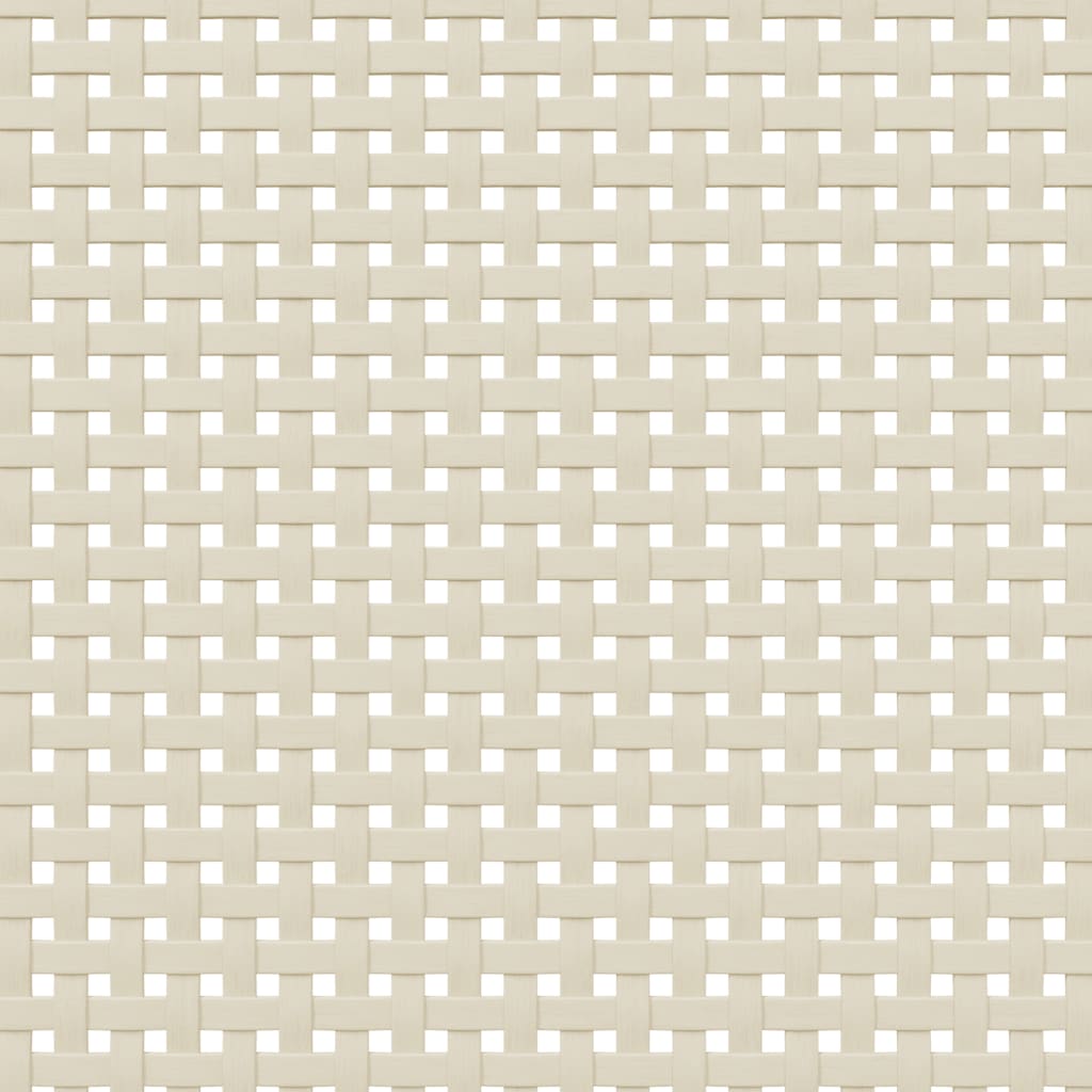 Aparador alto SENJA aspecto de ratán madera blanco 90x40x112 cm